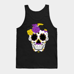 NonBinary | NB Pride - SugarSkulls Dia de los Muertos Tank Top